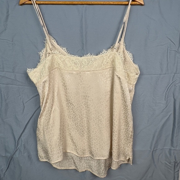 Y2K Abercrombie Fitch Women Satin Cami Sz XL Babydoll Lacey Cottage Fairy 2000s - Picture 5 of 12